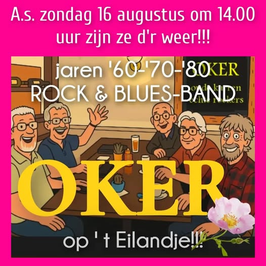 Zondag 16-08-26, Band Oker @Eilanderij